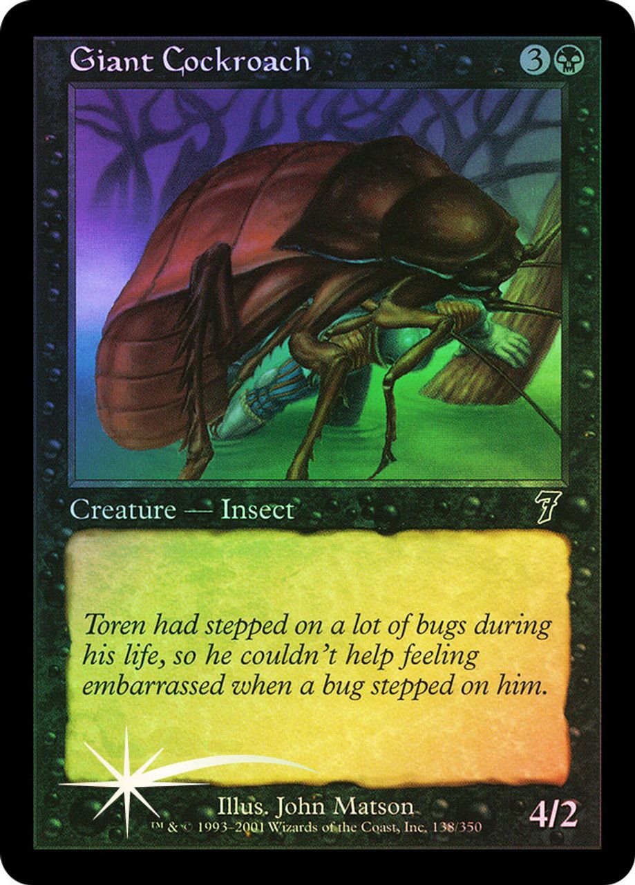 Giant Cockroach (7th Edition - Foil) Trading Card