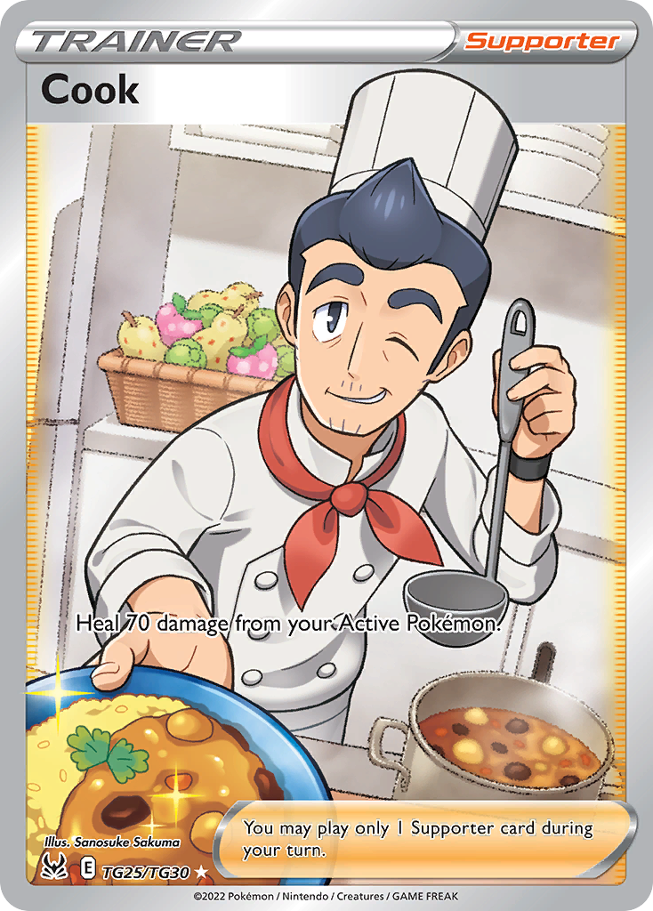 Cook (Trainer: Supporter) (TG25) - Lost Origin Trainer Gallery Pokémon Card