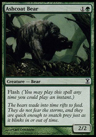 Ashcoat Bear (Time Spiral) Trading Card