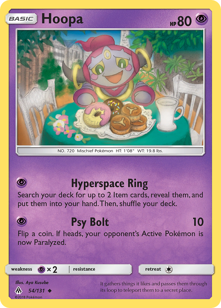 Hoopa (54/131) - Forbidden Light Pokémon Card