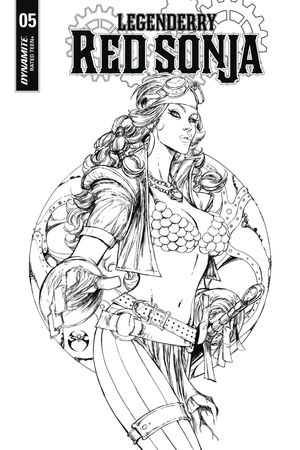Legenderry Red Sonja #5 (Cover B 10 Copy Benitez B&w In)