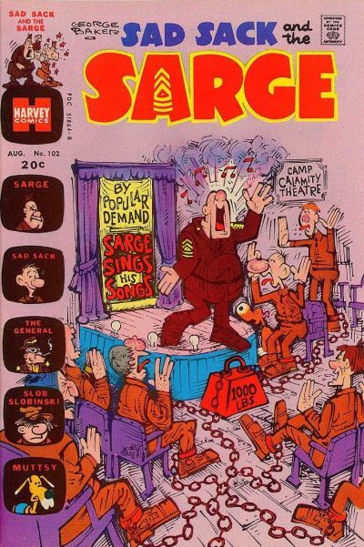 Sad Sack And The Sarge #102 Comic