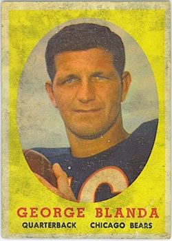George Blanda 1958 Topps #129 Sports Card