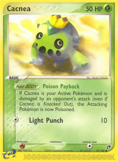 Cacnea (57/100) - Sandstorm Pokémon Card