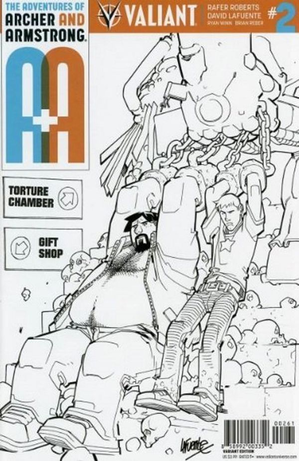 A&A: The Adventures of Archer & Armstrong #2 (Cover F 50 Copy Cover B&w Lafue)