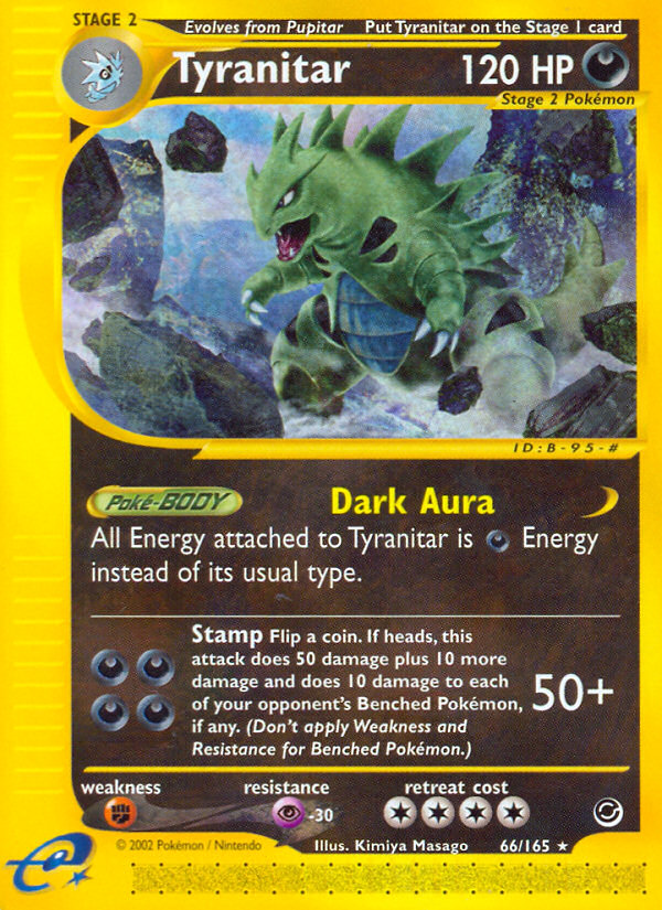 Tyranitar (66/165) - Expedition Base Set Pokémon Card