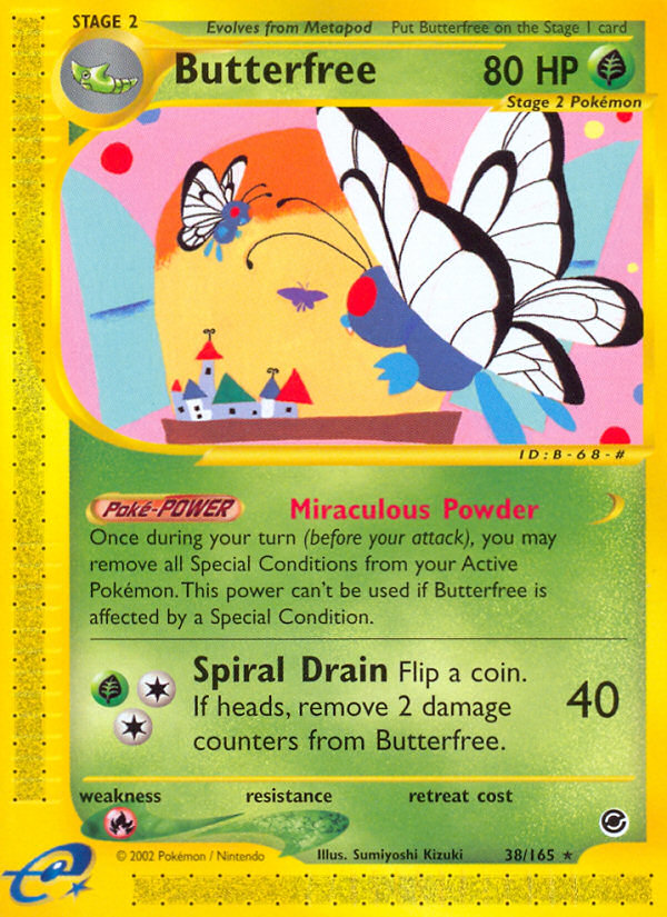 Butterfree (38/165) - Expedition Base Set Pokémon Card