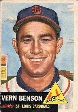  1953 Topps # 208 Jimmy Wilson Boston/Milwaukee Braves