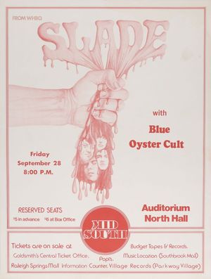 1973-Ellis Auditorium North Hall-Blue Oyster Cult & Slade