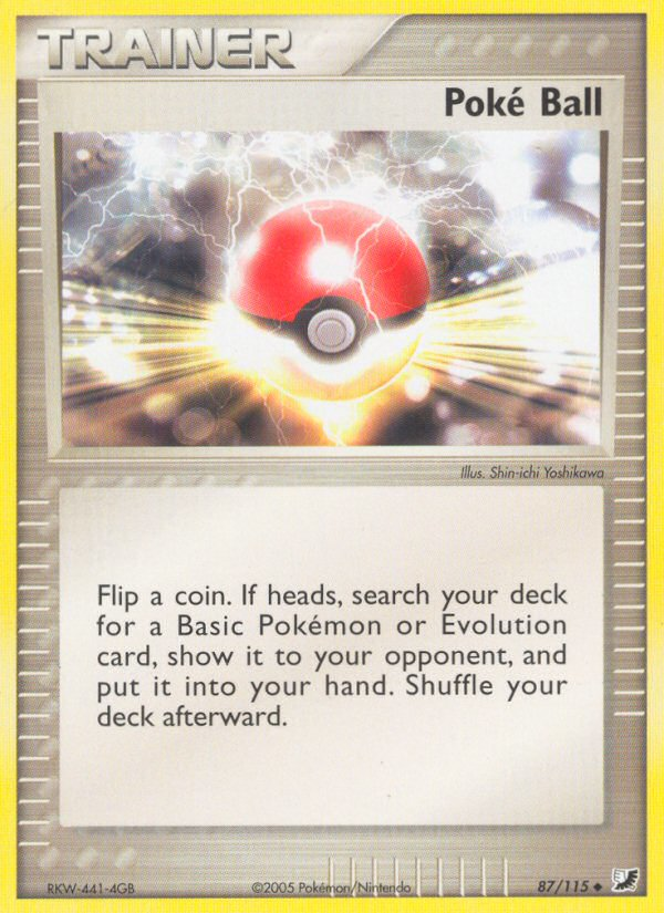 Poké Ball (Trainer: Item) (87/115) - Unseen Forces Pokémon Card