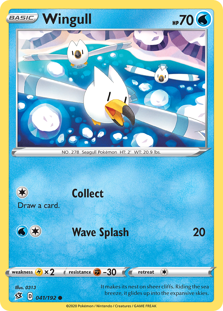 Wingull (41/192) - Rebel Clash Pokémon Card