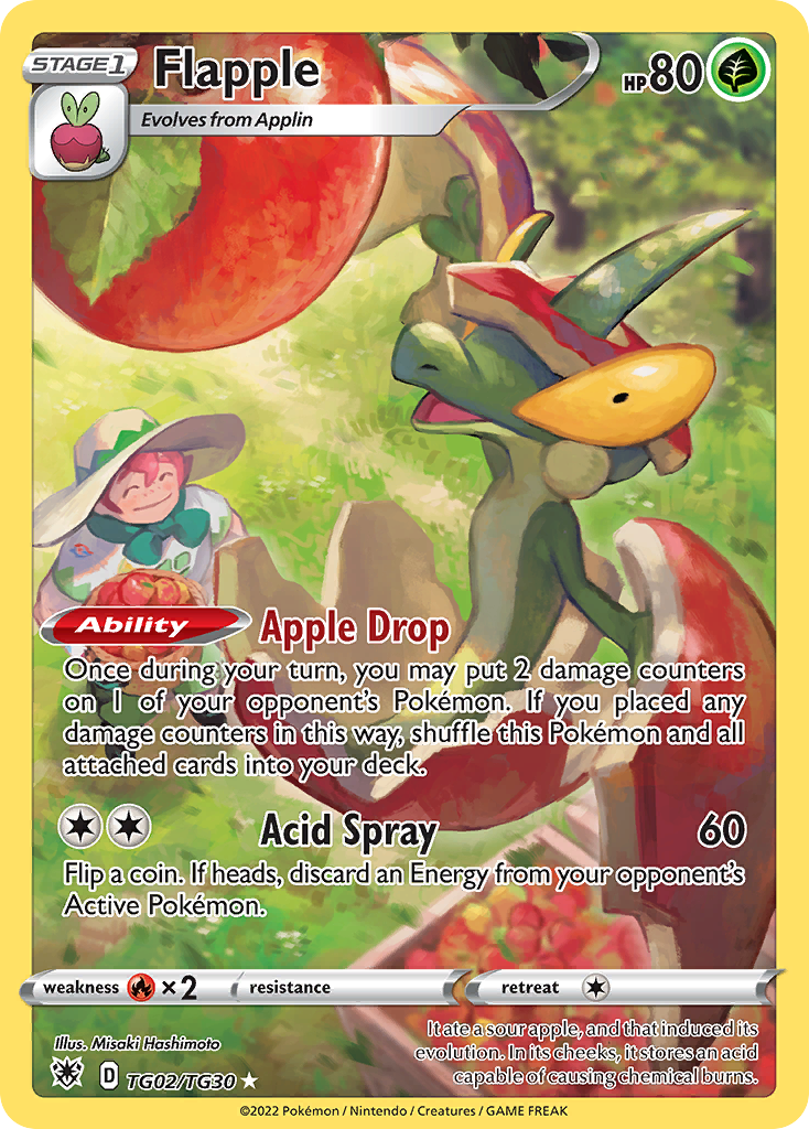 Flapple (TG02) - Astral Radiance Trainer Gallery Pokémon Card