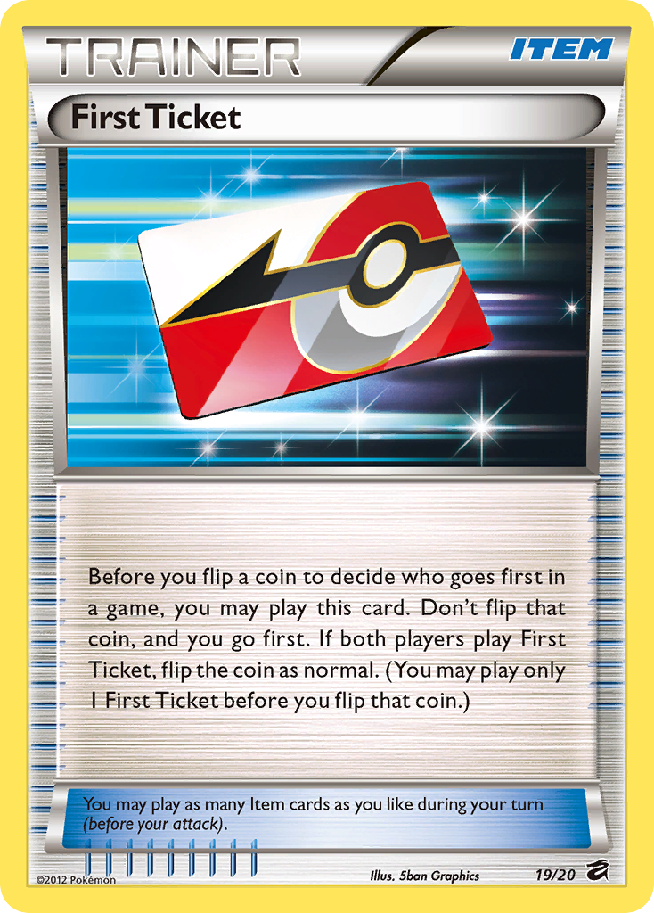 First Ticket (Trainer: Item) (19/20) - Dragon Vault Pokémon Card