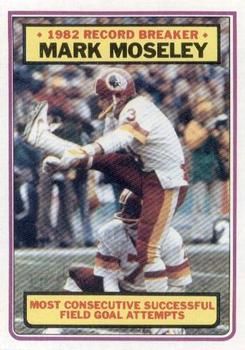 Mark Moseley 1983 Topps #5 Sports Card