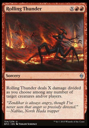 Rolling Thunder (Battle for Zendikar) Trading Card