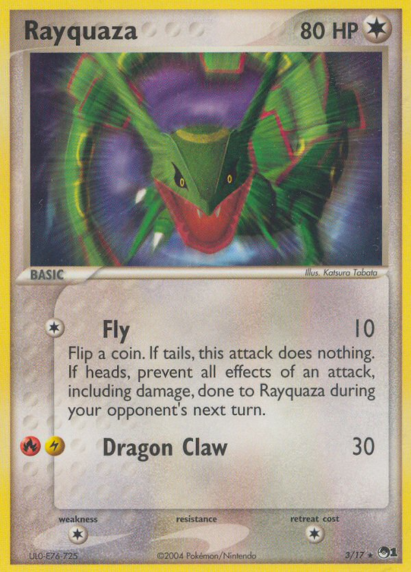 Rayquaza (3/17) - POP Series 1 Pokémon Card