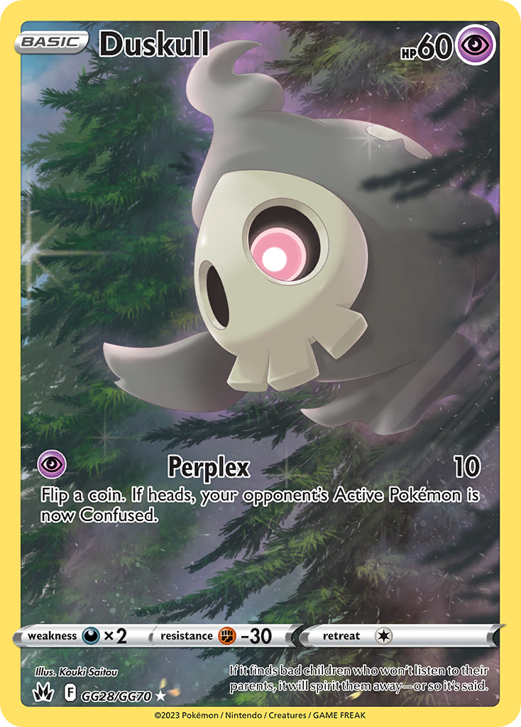 Duskull (GG28) - Crown Zenith Galarian Gallery Pokémon Card