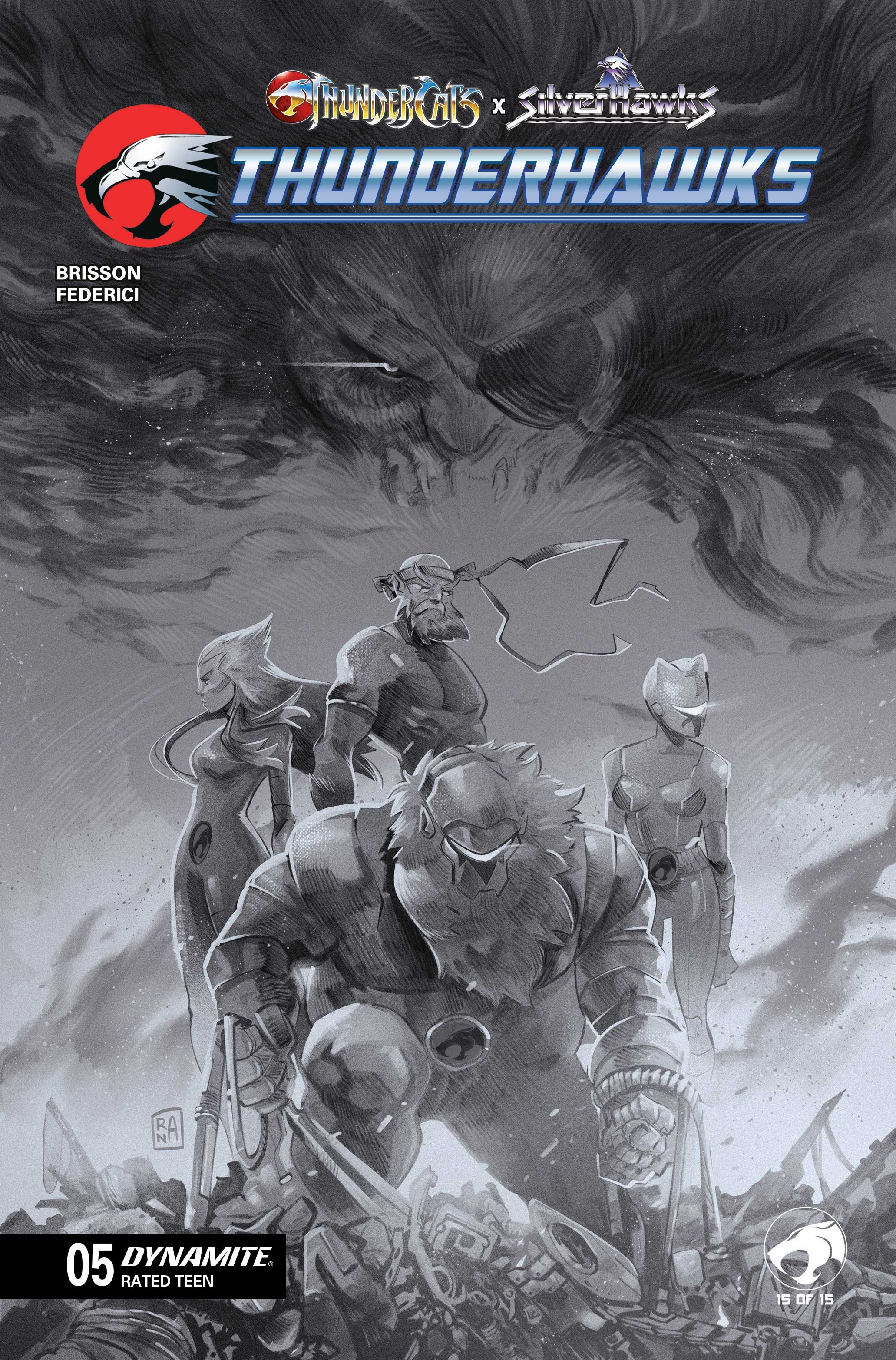 Thundercats X Silverhawks Thunderhawks #5 (Cvr G Inc 1:10 Alessandro Ranaldi Line Art Variant) Comic
