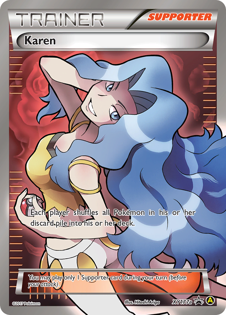 Karen (Trainer: Supporter) (XY177a) - XY Black Star Promos Pokémon Card