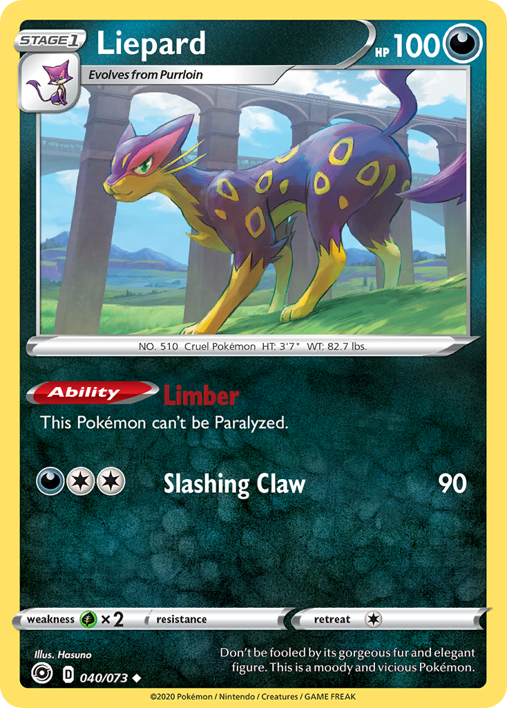 Liepard (40/73) - Champion's Path Pokémon Card