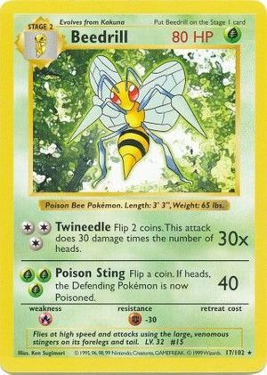 Beedrill (17/102) - Base (Shadowless)