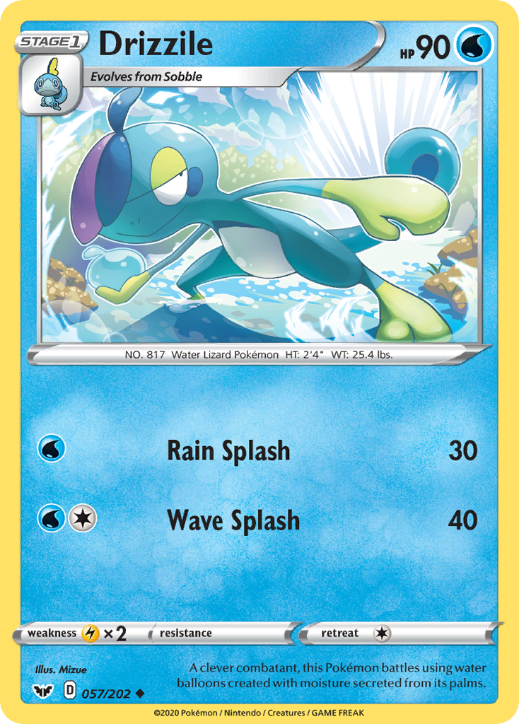 Drizzile (57/202) - Sword & Shield Pokémon Card