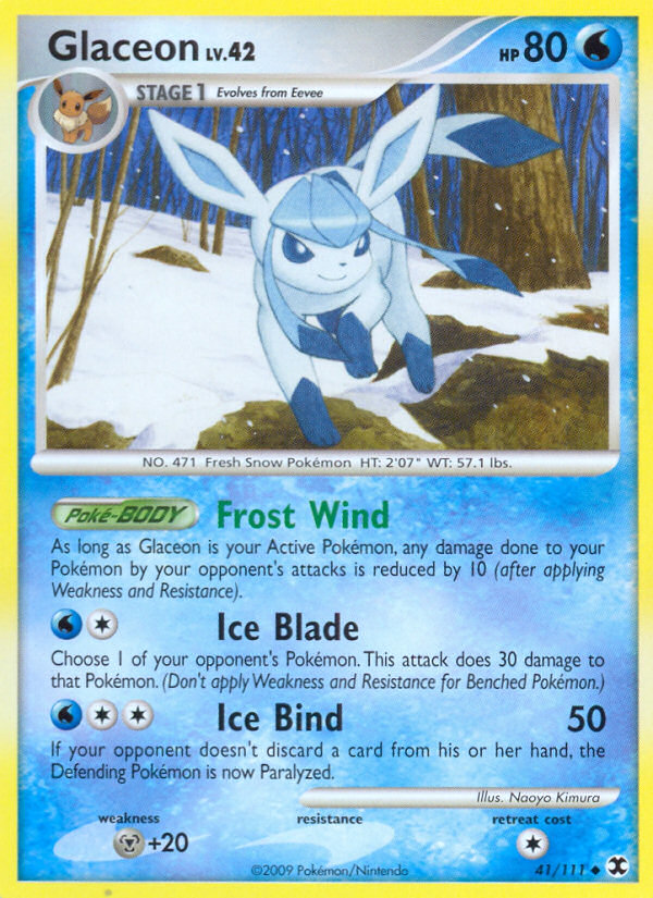 Glaceon (41/111) - Rising Rivals Pokémon Card