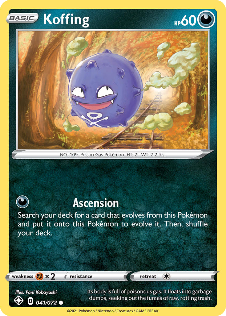 Koffing (41/72) - Shining Fates Pokémon Card