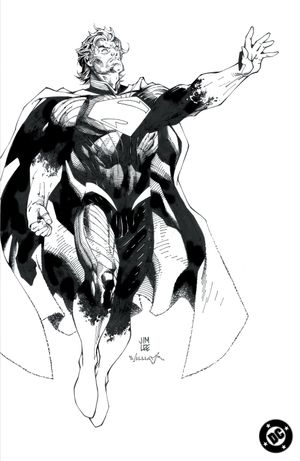 Absolute Superman #1 (Cvr H Inc 1:100 Jim Lee Black & White Card Stock Variant)