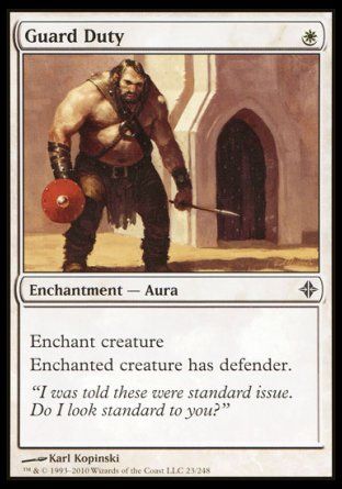 Guard Duty (Rise of the Eldrazi) Trading Card