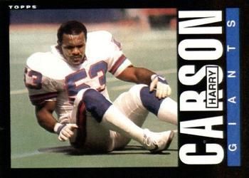 Harry Carson 1985 Topps #114 Sports Card