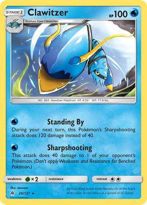 Clawitzer (26/131) - Forbidden Light