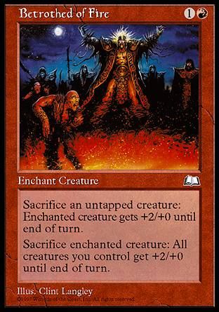 Betrothed of Fire (Weatherlight) Trading Card