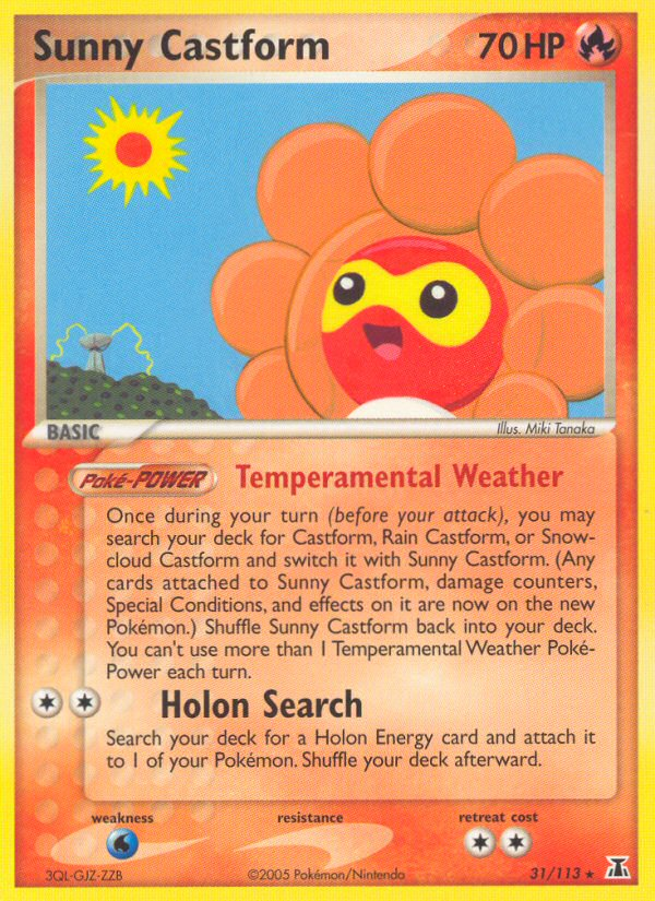 Sunny Castform (31/113) - Delta Species Pokémon Card