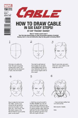 Cable #150 (Zdarsky How To Draw Variant Leg)