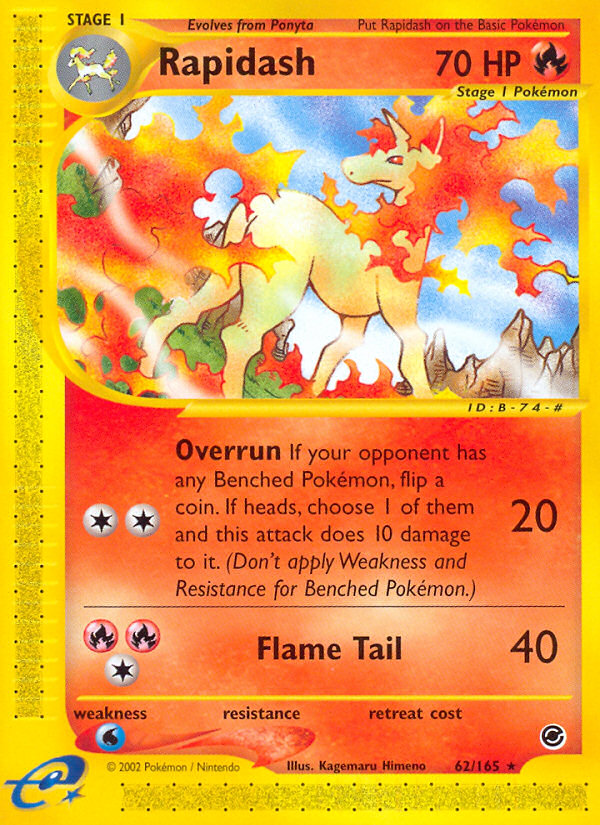 Rapidash (62/165) - Expedition Base Set Pokémon Card