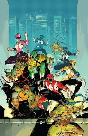 Mighty Morphin Power Rangers/ Teenage Mutant Ninja Turtles III #2 (M 1:5 Incv Full Art Cardstock Daniel)