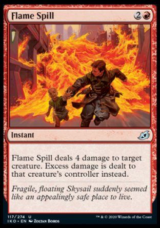 Flame Spill (Ikoria Lair of Behemoths) Trading Card