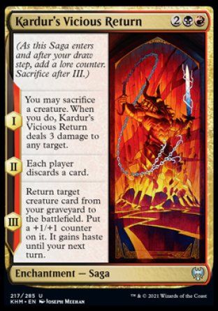 Kardur's Vicious Return (Kaldheim) Trading Card