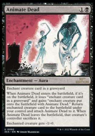 Animate Dead (Magic 30th Anniversary Edition) Trading Card