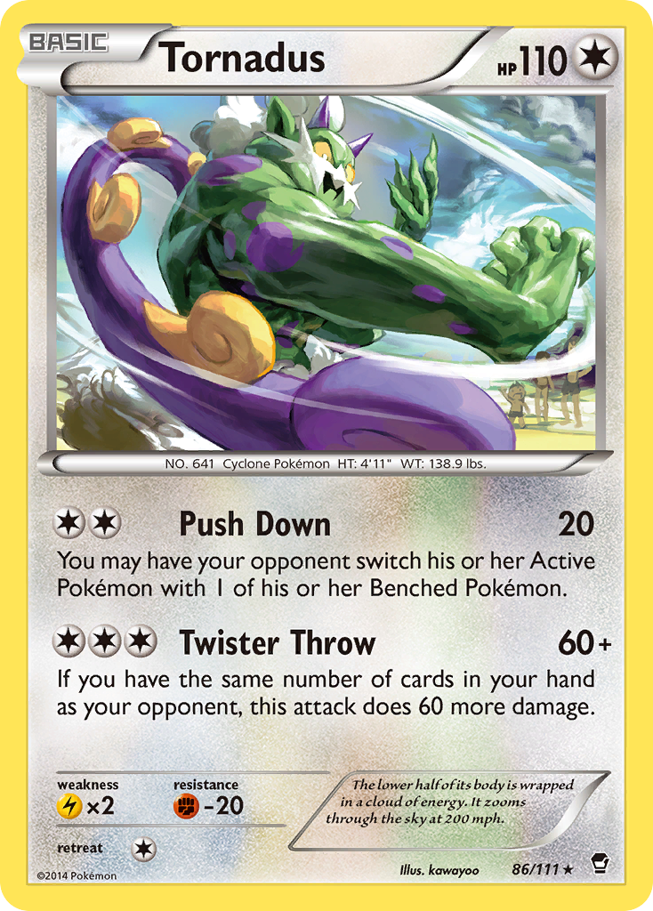 Tornadus (86/111) - Furious Fists Pokémon Card