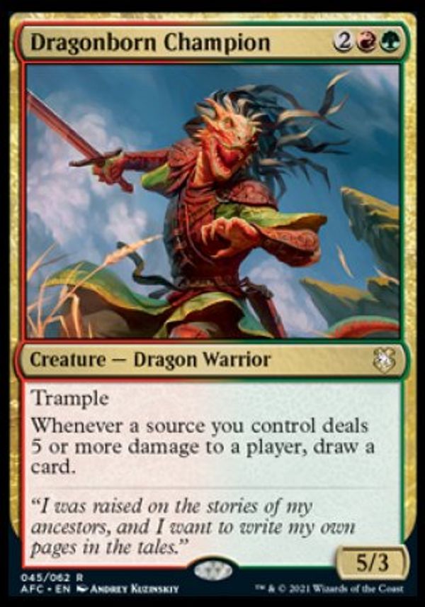 Dragonborn Champion (D&D Realms Commander Decks) Value