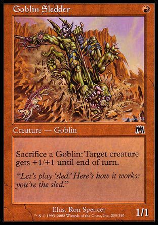 Goblin Sledder (Onslaught) Trading Card