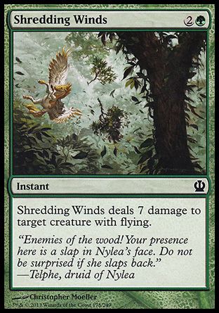 Shredding Winds (Theros) Trading Card