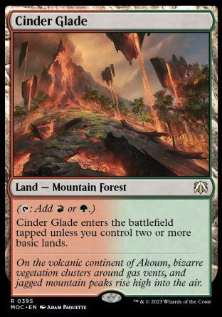 Cinder Glade (March of the Machine Commander Decks) Trading Card