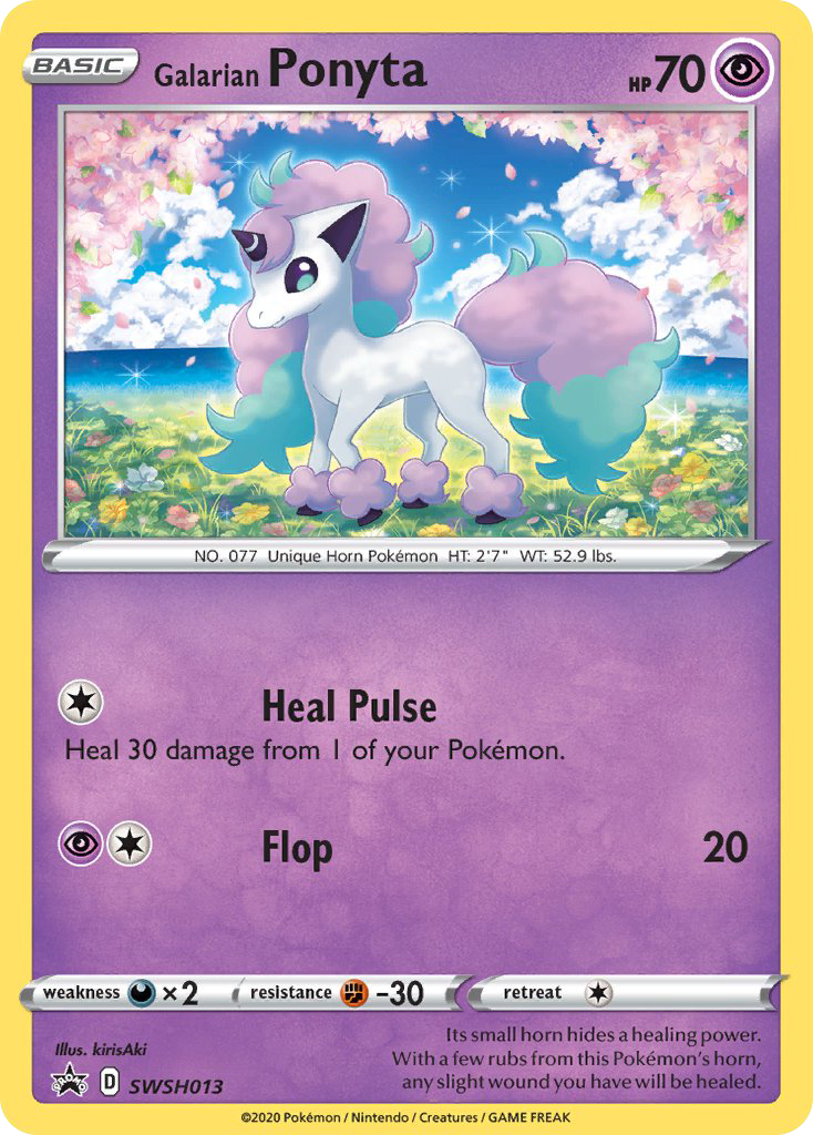 Galarian Ponyta (SWSH013) - SWSH Black Star Promos Pokémon Card