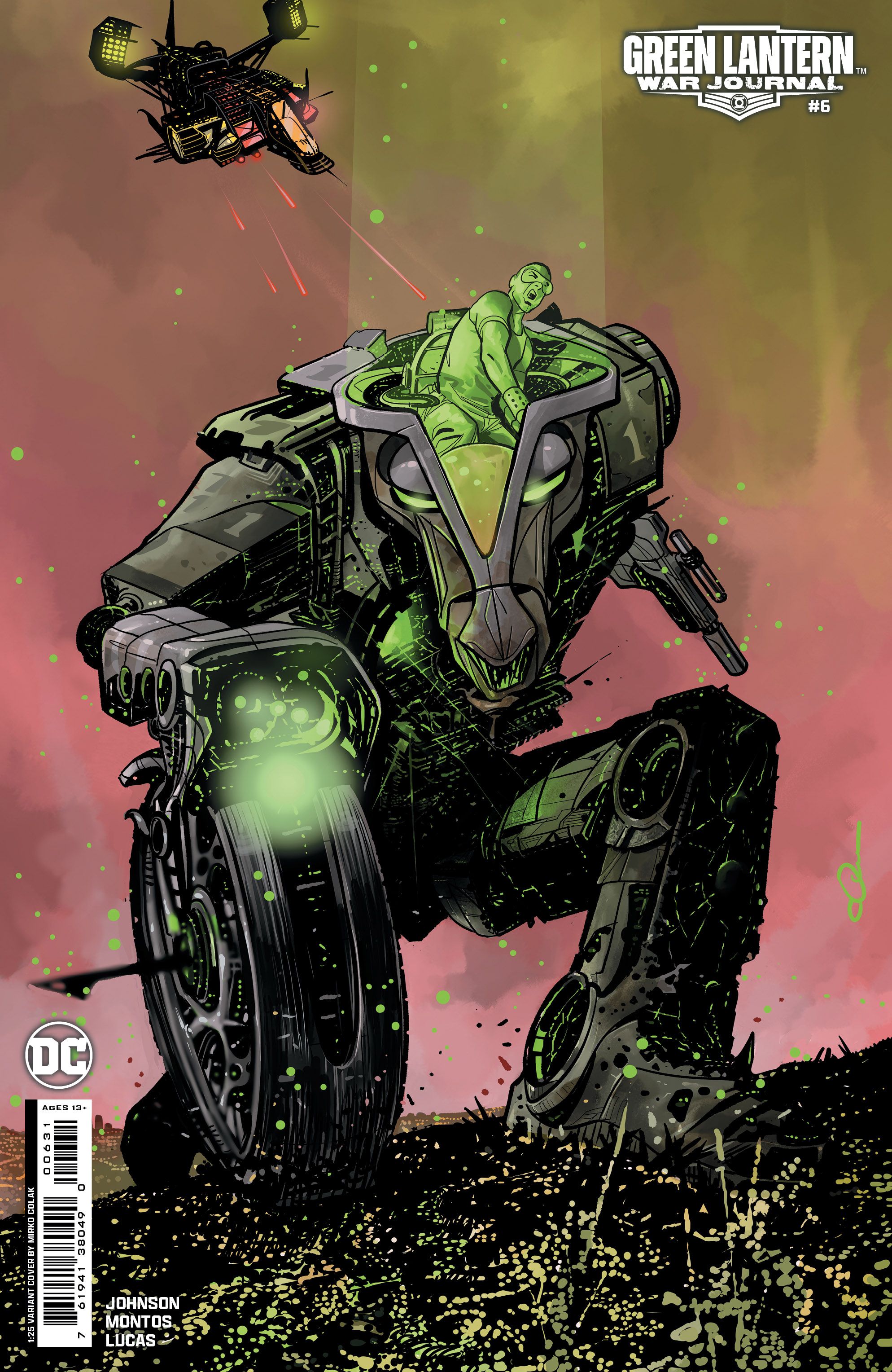 Green Lantern: War Journal #6 (Cvr E Inc 1:25 Mirko Colak Card Stock Variant) Comic