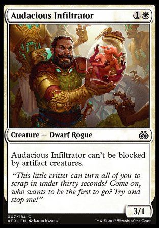 Audacious Infiltrator (Aether Revolt) Trading Card