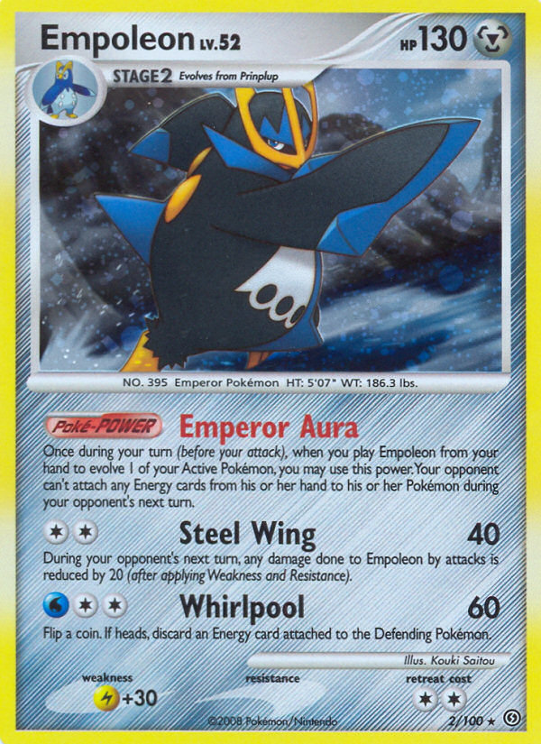 Empoleon (2/100) - Stormfront Pokémon Card