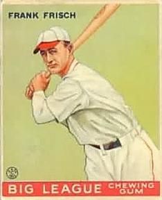 Frank Frisch 1933 Goudey (R319) #49 Sports Card